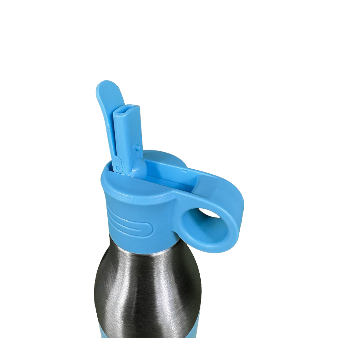 LZEL Natura Elva Vacuum Bottle Dual 400 mL + 400 mL | Sky Blue Aluminum