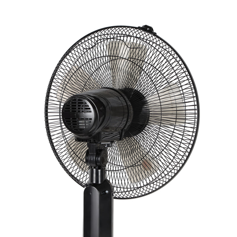 Geepas 16â?� Stand Fan with Remote Control â?? 60W, 3 Speed Settings, 5 Durable AS Blades, 7.5-Hour Timer, Wide Oscillation Function