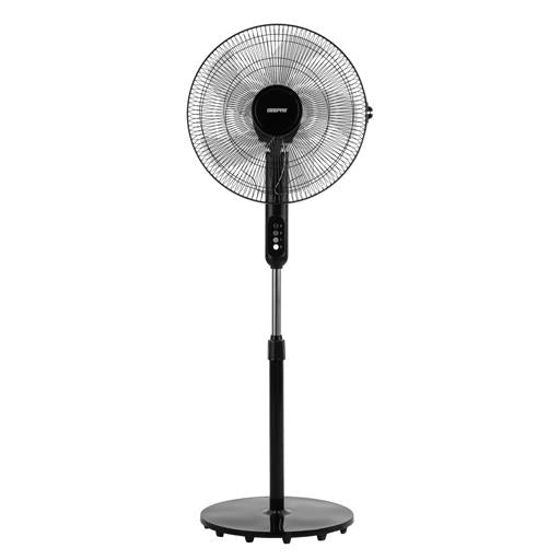 Geepas 16â?� Stand Fan â?? 50W Powerful Motor, 5 Blades, 3-Speed Control, Oscillation, Adjustable Height, Ideal for Home & Office