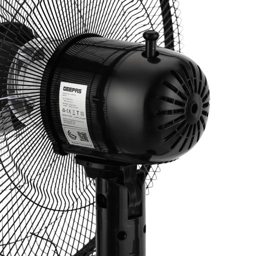 Geepas 16â?� Stand Fan â?? 50W Powerful Motor, 5 Blades, 3-Speed Control, Oscillation, Adjustable Height, Ideal for Home & Office