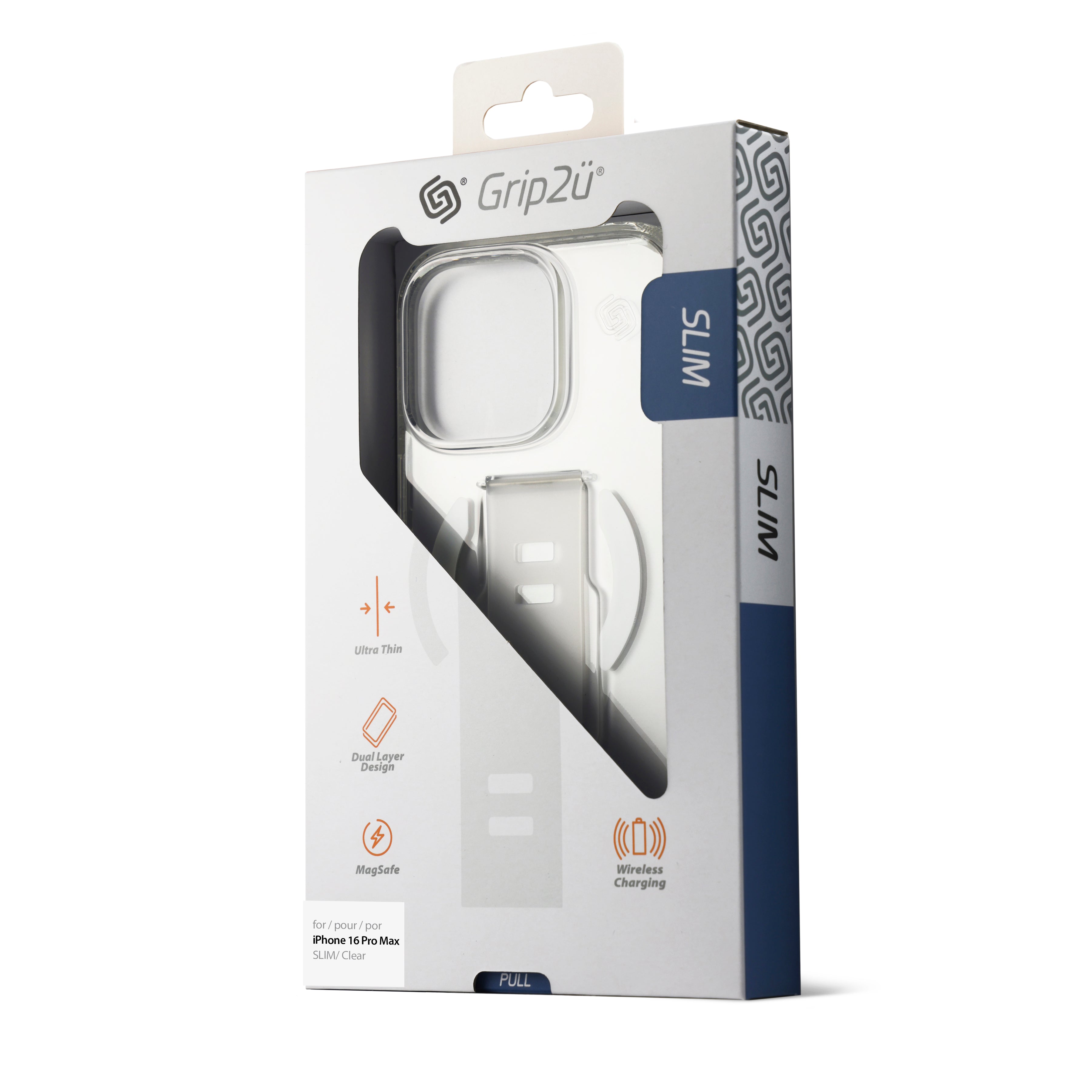 Grip2U iPhone 16 Pro Slim MagSafe | Clear