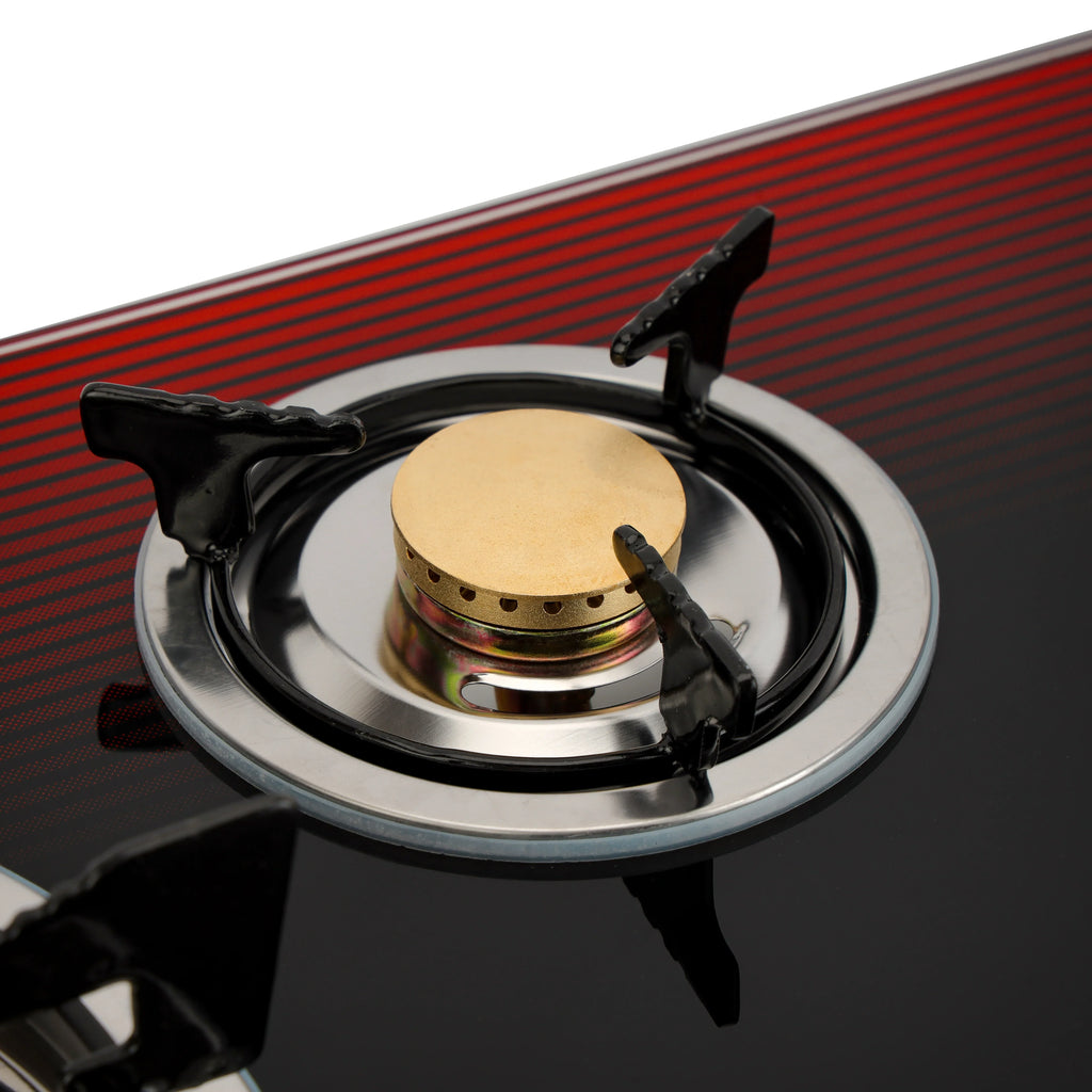Geepas 3-Burner Gas Cooker GGC31012 â€“ Stainless Steel, Tempered Glass, Auto Ignition