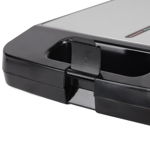 Geepas 4-Slice Stainless Steel Grill Maker â?? Adjustable Temperature, Non-Stick