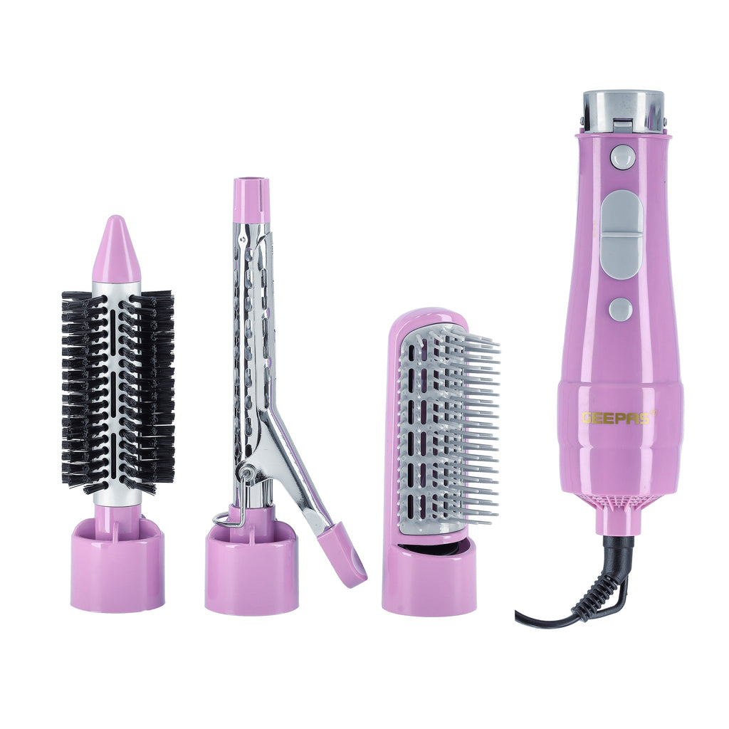Geepas 4-in-1 Hair Styler – 2 Speeds, Cool Function, Overheat Protection