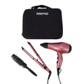 Geepas 4-in-1 Hair Styling Kit â?? 2000W | Ceramic Plates | 360° Swivel Cord
