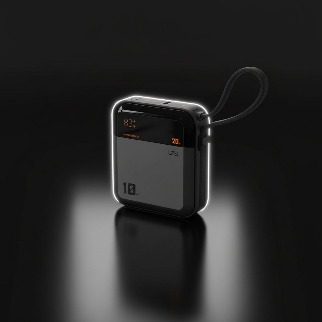 LZEL ZenoFlex Charge+ Mini 10000mAh PD Power Bank â€“ 20W Output / 18W Input | Gray