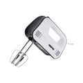 Geepas Hand Mixer â?? 150W, 3 Speeds, Eject Button & Overheat Protection, Includes Beaters & Hooks, Black & White