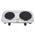 Geepas Double Hot Plate â€“ 2500W, Dual Solid Plates, Adjustable Temp, Auto Thermostat, Overheat Protection