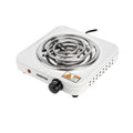 Geepas Electric Hotplate | Single Solid Hotplate of 140 MM, Equipped with Adjustable Thermostat| Ideal for Boiling, Sauting, Frying | White
