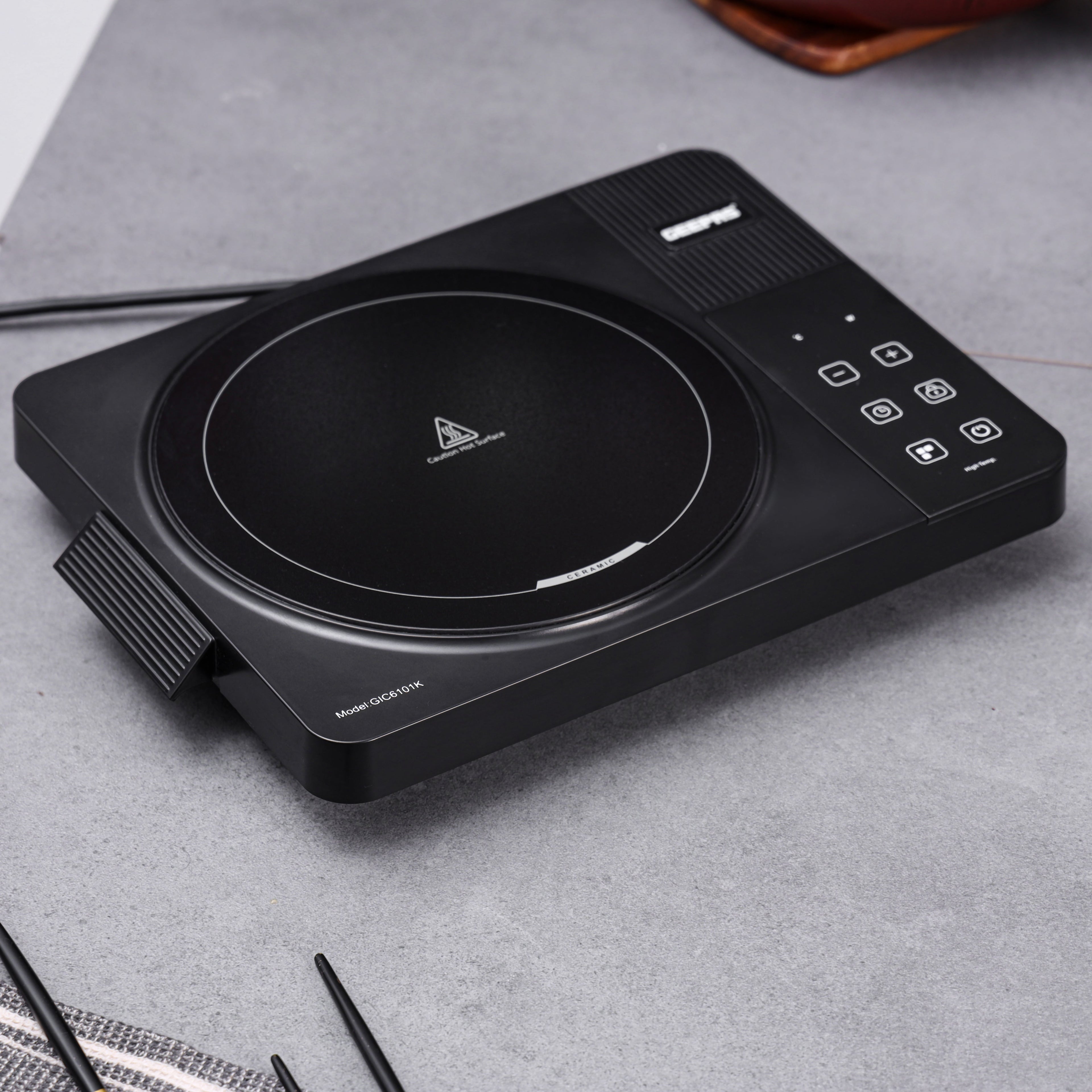 Geepas Digital Infrared Cooker | 2000W High Power Electric Cooker | Touch Control | Digital Display | Large Heating Plate | Multi Functions