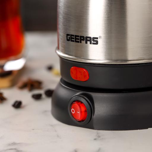 Geepas Electric Turkish Coffee Maker - 0.8L| Stainless Steel | 800W | 360Â° Rotation | Non-Automatic Cut-Off| Perfect for Boiling Water, Milk