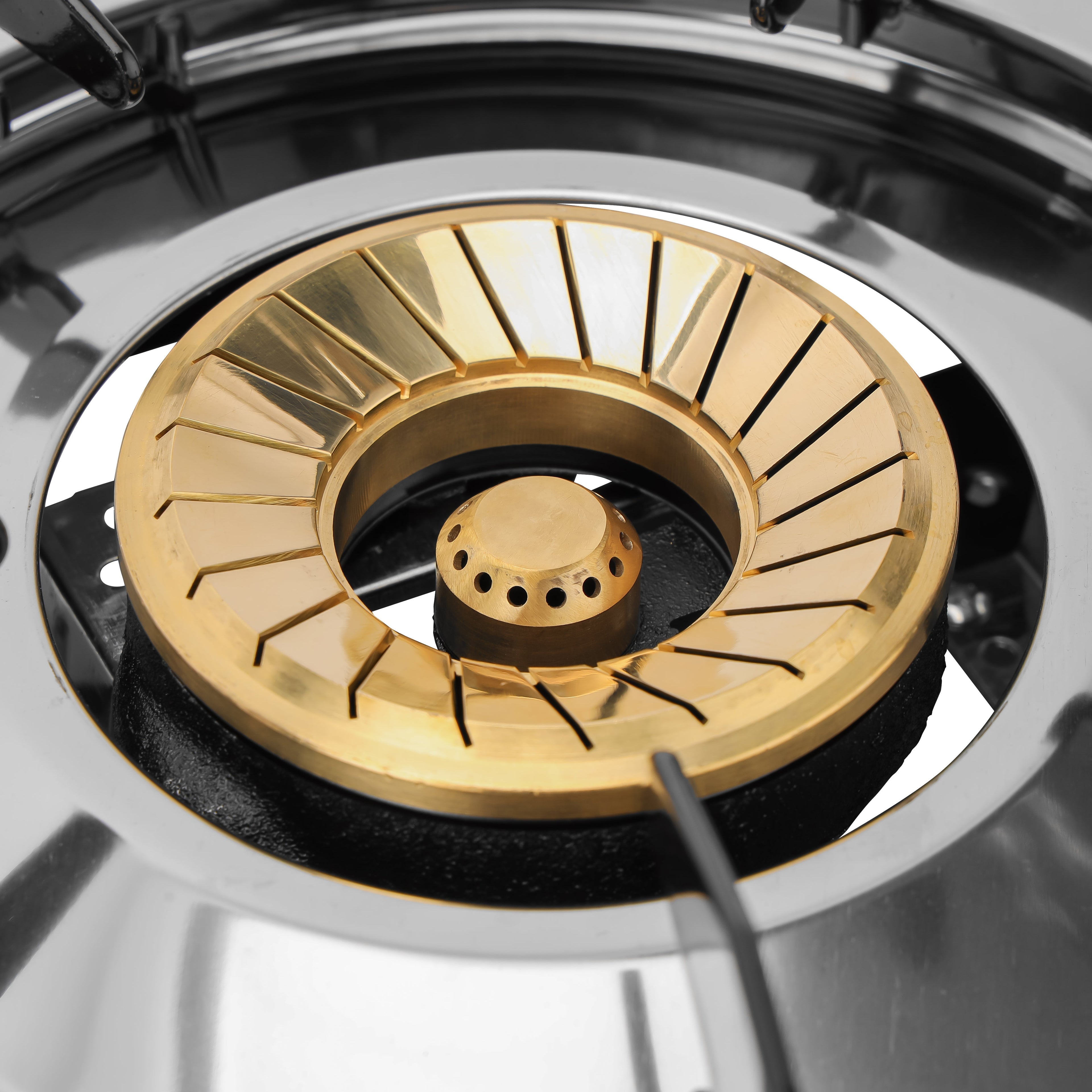 Geepas 2-Burner Gas Cooker â€“ Brass Burners, Tempered Glass, Auto Ignition, Stainless Steel