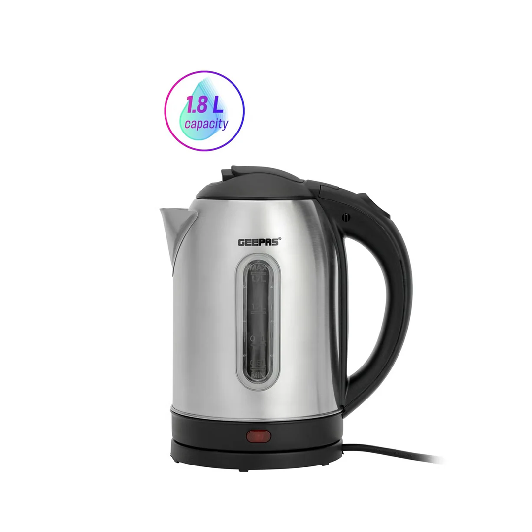 Portable Electric Kettle 1.8L| Black/Silver