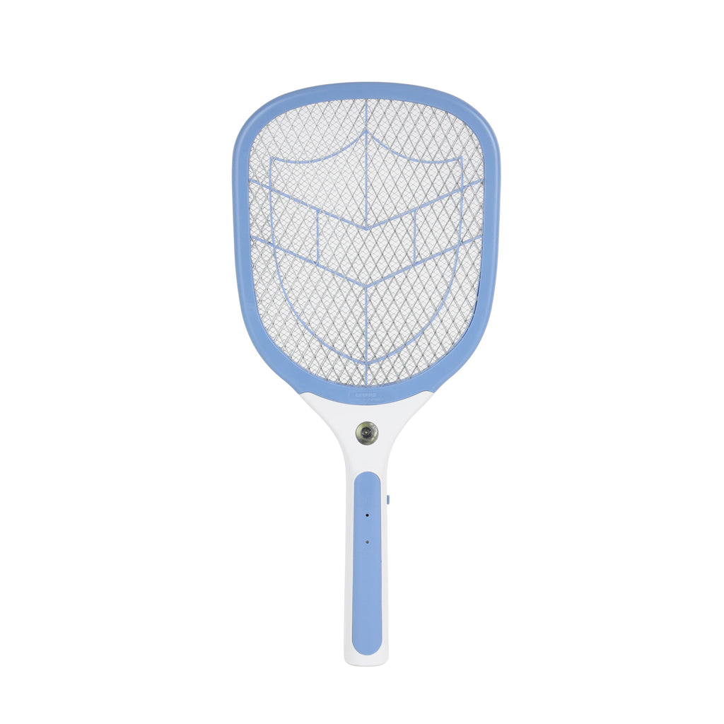 Geepas Rechargeable Mosquito Swatter | 3.7V 1200mAh Lithium Battery | LED Light | 3-Layer Mesh | Dual Indicator | Long Battery Life | Safe & Easy to Use