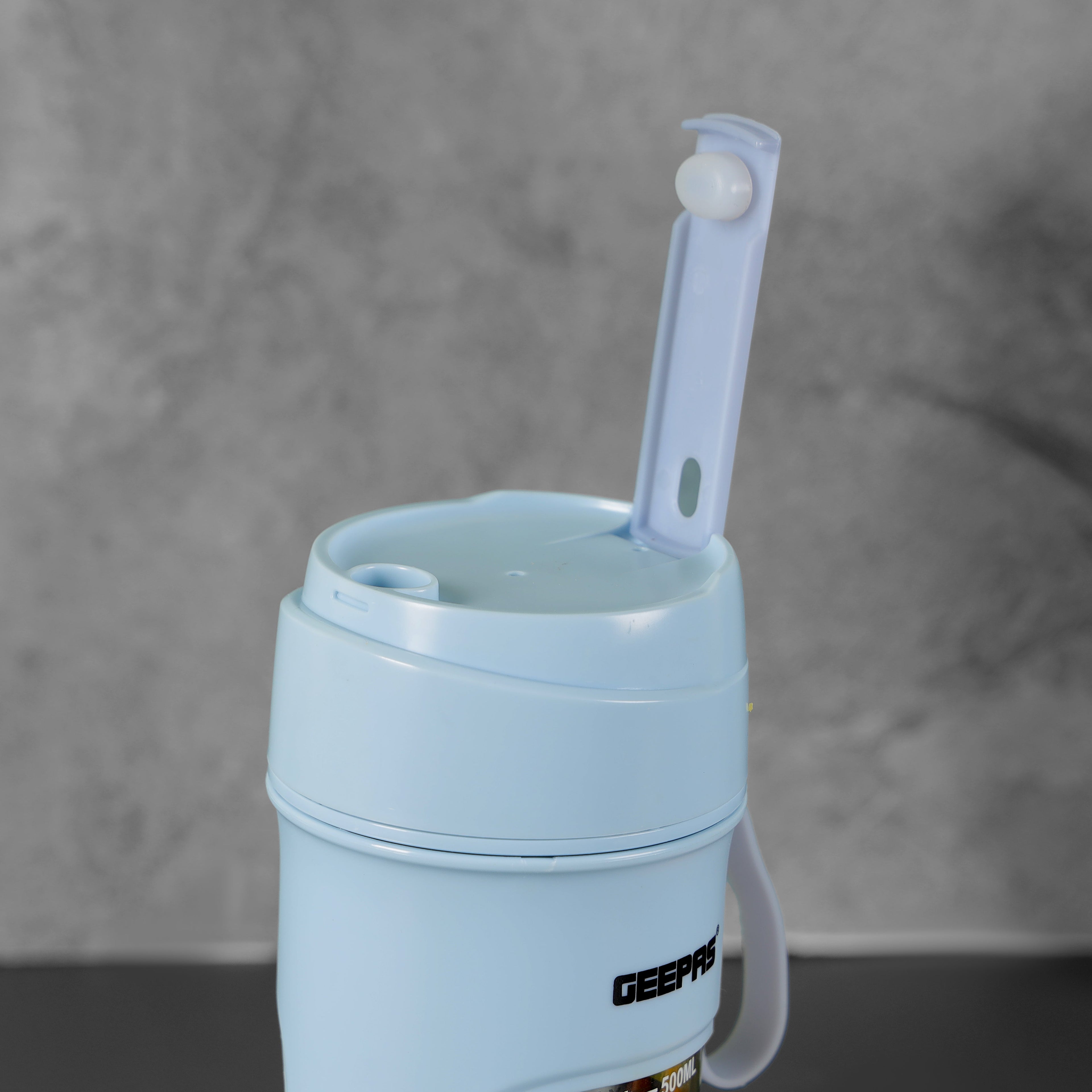 Geepas Rechargeable Portable Blender | 500ml Capacity | 50W | 6 Sharp Stainless Steel Blades | Safety Lock Design | USB Rechargeable Battery