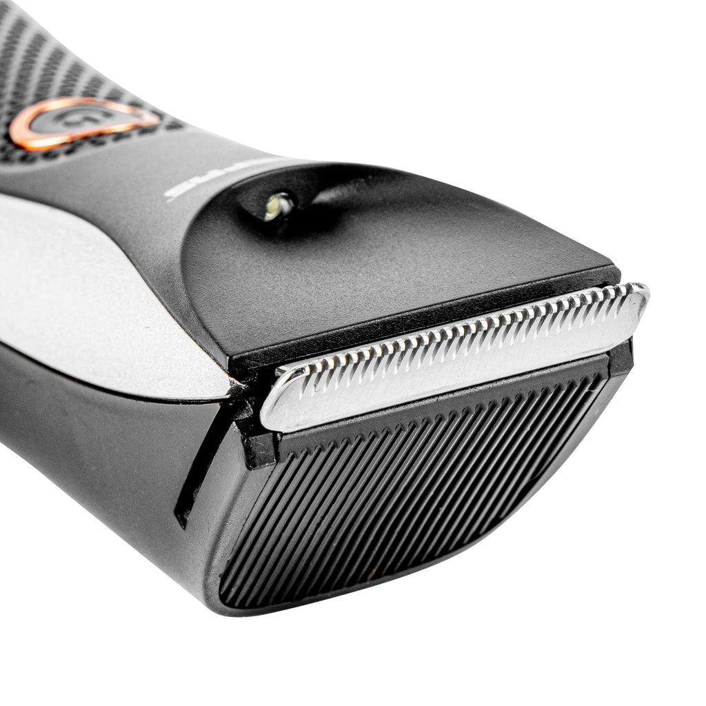 Geepas ProShield 1.0 â?? Waterproof Cordless Hair & Beard Trimmer, Dual Turbo, LED, USB, Stainless Steel Blades