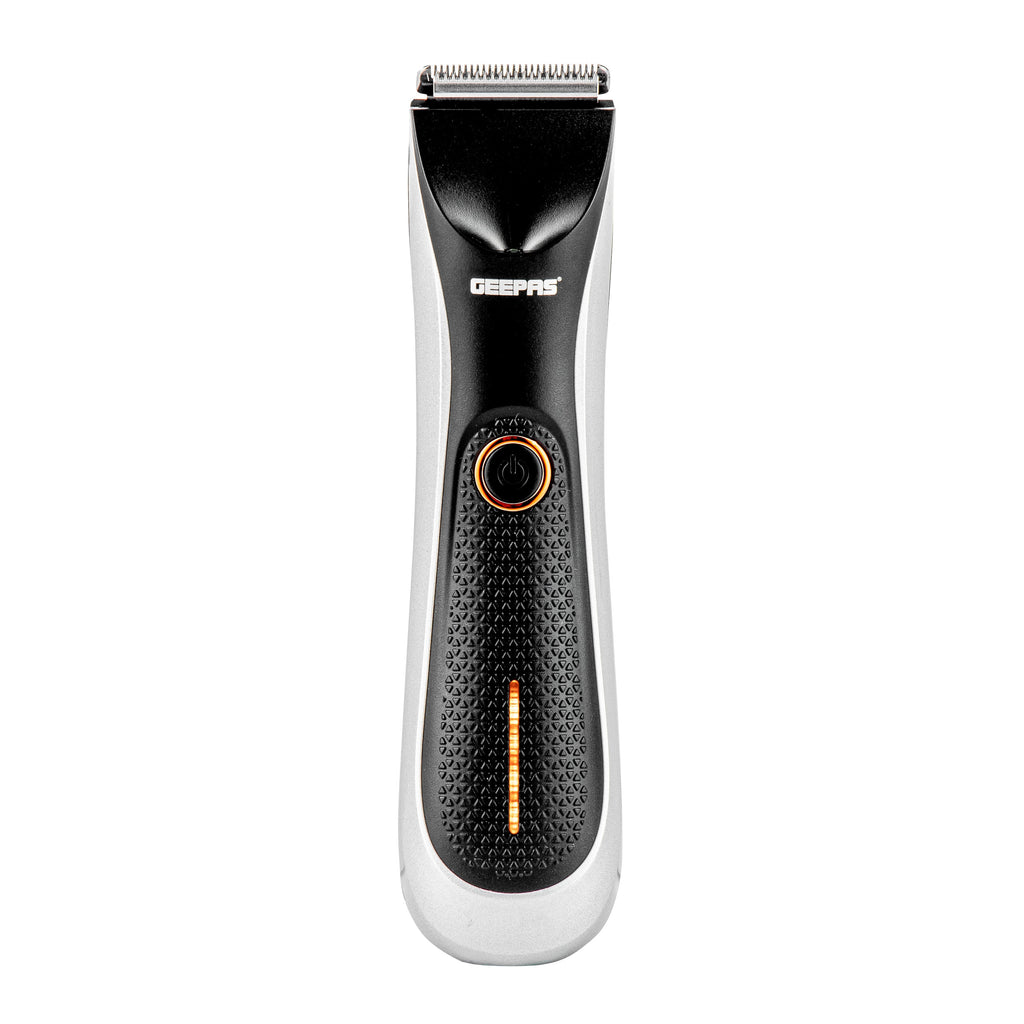 Geepas ProShield 1.0 â?? Waterproof Cordless Hair & Beard Trimmer, Dual Turbo, LED, USB, Stainless Steel Blades