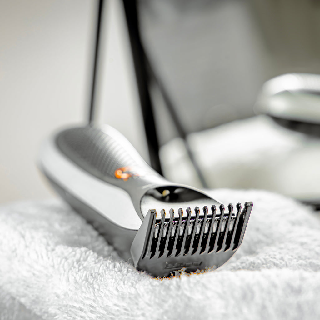 Geepas ProShield 1.0 â?? Waterproof Cordless Hair & Beard Trimmer, Dual Turbo, LED, USB, Stainless Steel Blades