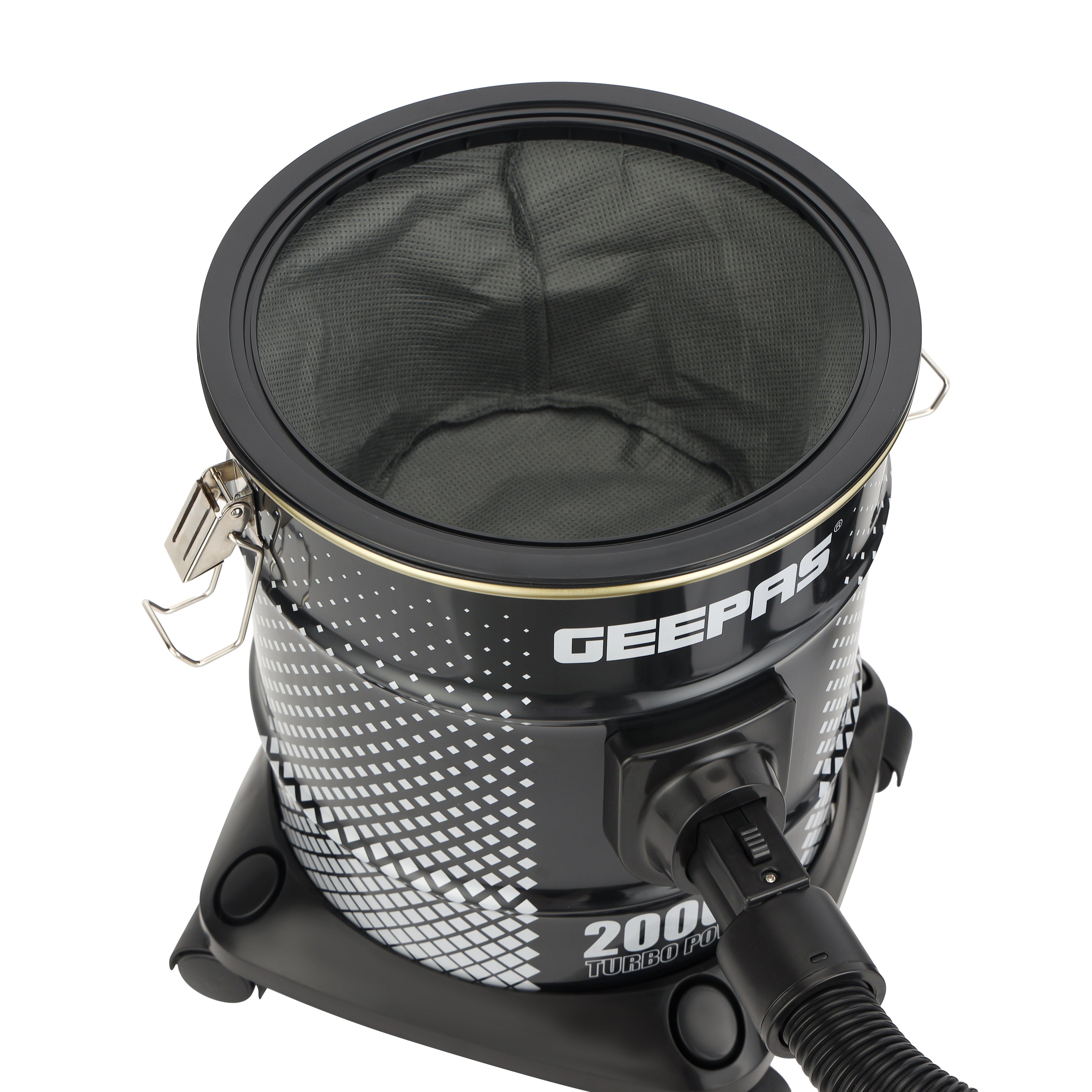 Geepas Drum Vacuum Cleaner â?? 2000W, 18L, Dry & Blow, Anti-Rust, Powerful Suction