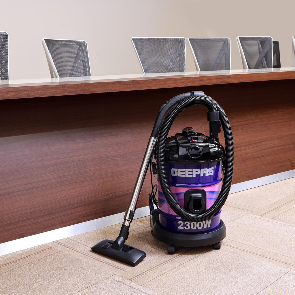 Geepas Dry Vacuum Cleaner â?? 2000W, 21L, Adjustable Suction, Multi-Filtration, Air Blow