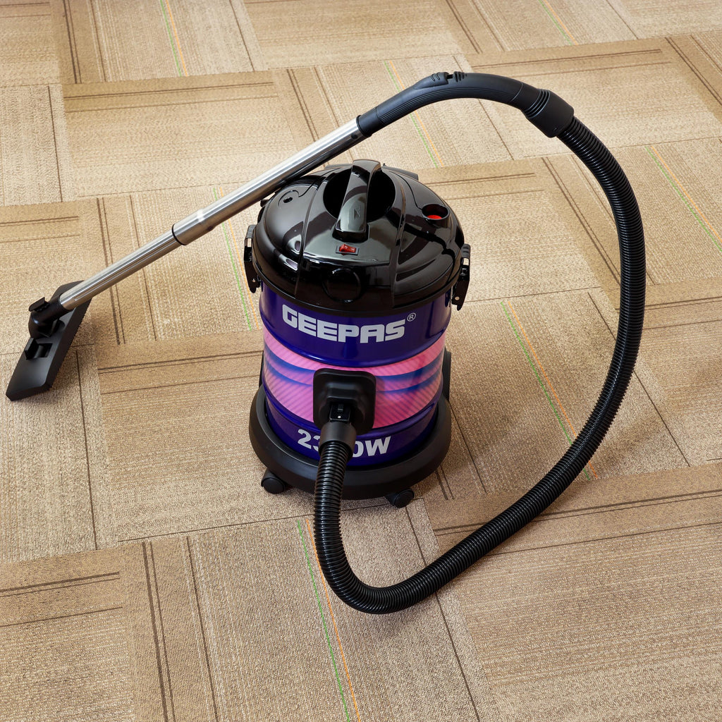 Geepas Dry Vacuum Cleaner â?? 2000W, 21L, Adjustable Suction, Multi-Filtration, Air Blow