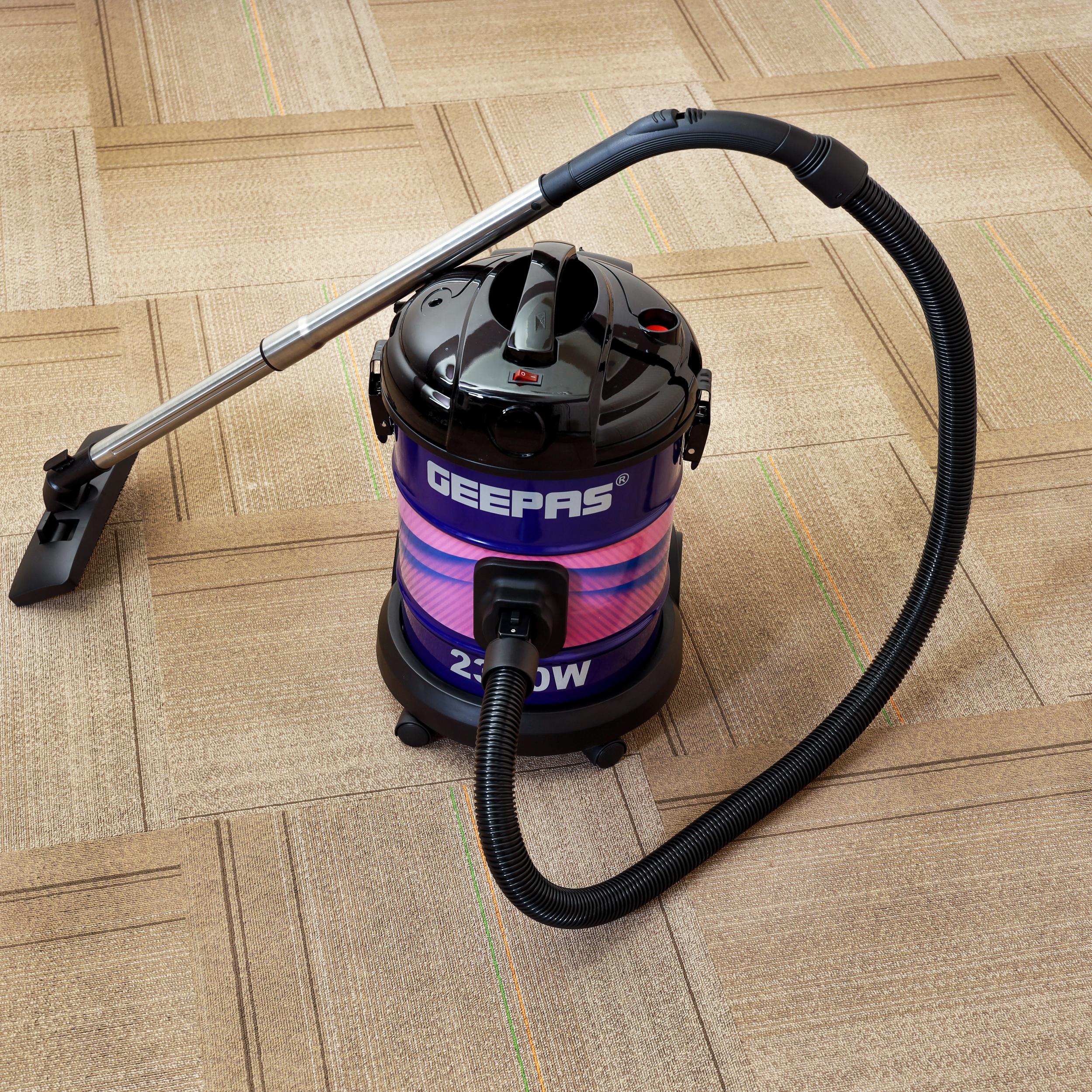 Geepas Dry Vacuum Cleaner â?? 2000W, 21L, Adjustable Suction, Multi-Filtration, Air Blow