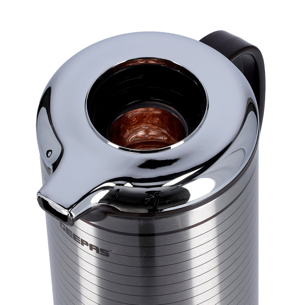 Geepas Vacuum Flask | 1.9L Capacity | Hot & Cold Insulation | Durable Plastic, Iron, Glass, Silica Gel Material | Keeps Drinks Fresh
