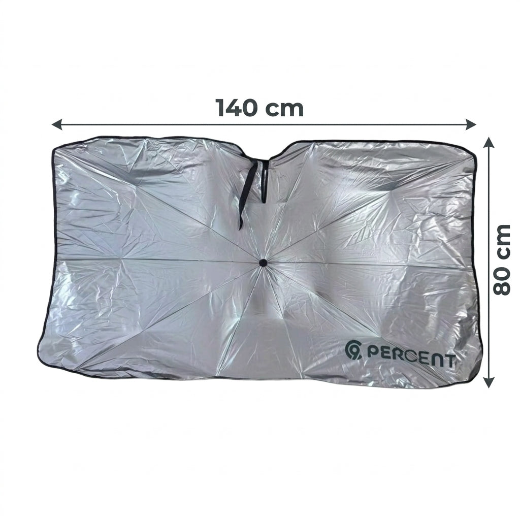 90 Percent Foldable Car Windshield Sunshade Umbrella – 140 × 80 cm