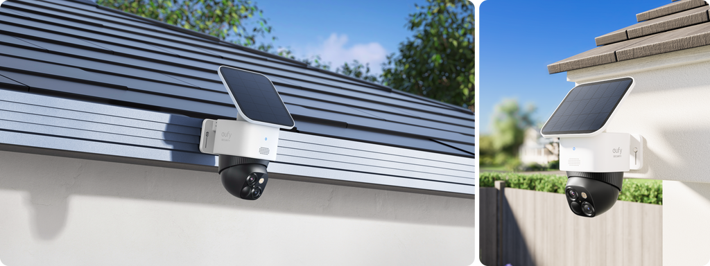 Eufy Security SoloCam S340 â€“ Dual 360Â° Coverage, Solar-Powered, 4K Clarity | Black & White