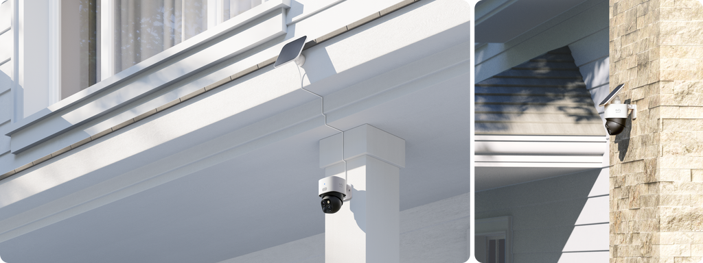 Eufy Security SoloCam S340 â€“ Dual 360Â° Coverage, Solar-Powered, 4K Clarity | Black & White