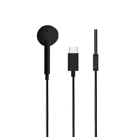 Asli Global USB-C 1.2M SoundPods Mono Earphones with Noise Isolation Technology
