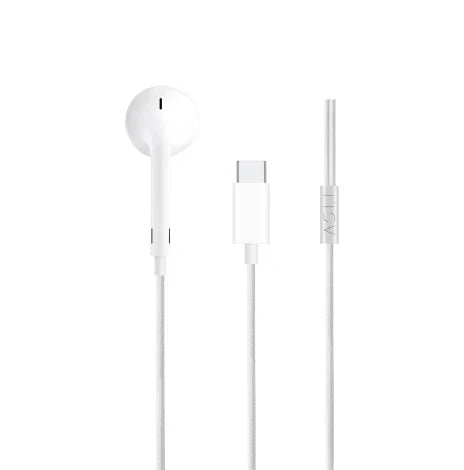 Asli Global USB-C 1.2M SoundPods Mono Earphones with Noise Isolation Technology