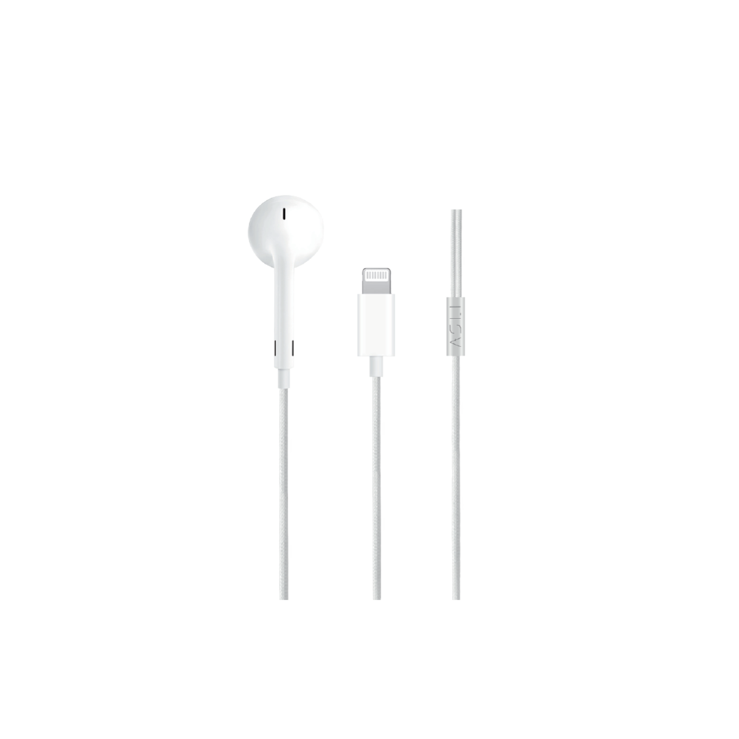 Asli Global SoundPods Mono Single Earphone with Lightning Connector, 1.2m