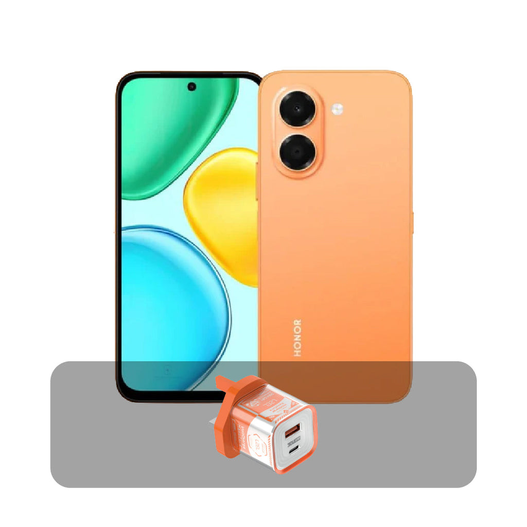 HONOR X7e – 128GB, 6GB RAM+ Bundle Offer | Sunrise Orange