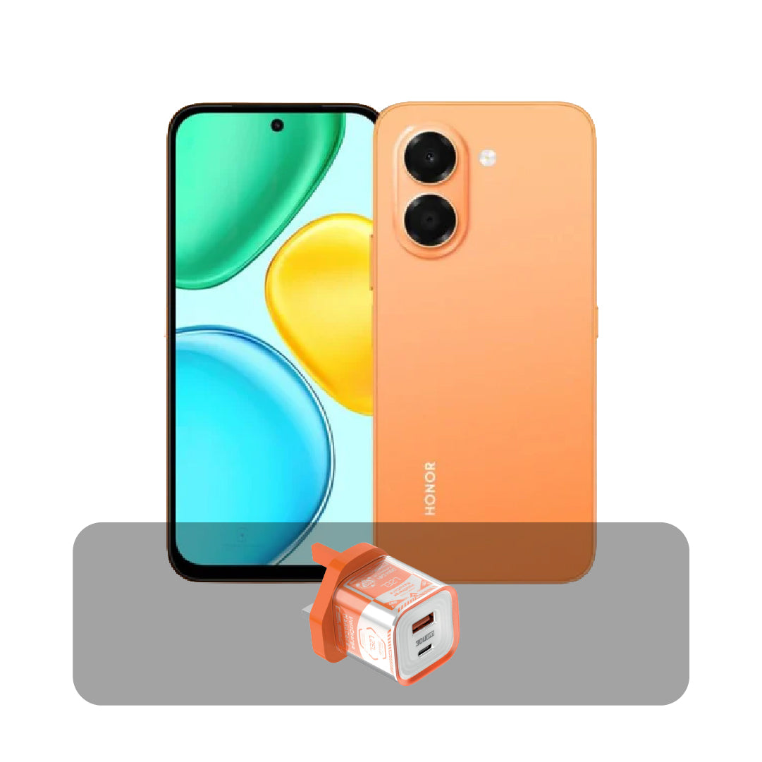 HONOR X7e – 128GB, 6GB RAM+ Bundle Offer | Sunrise Orange