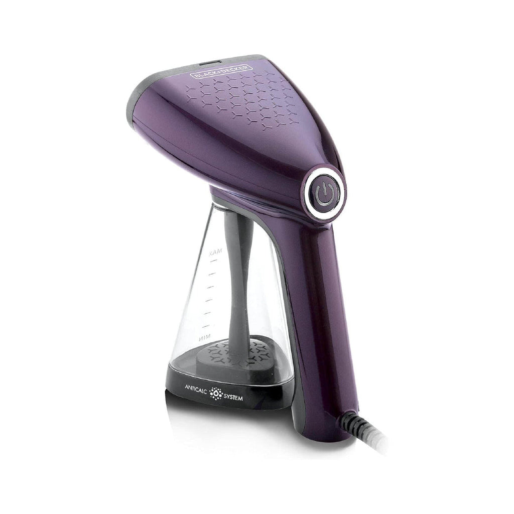 Black & Decker 1500W Handheld Handy Garment Steamer | Purple