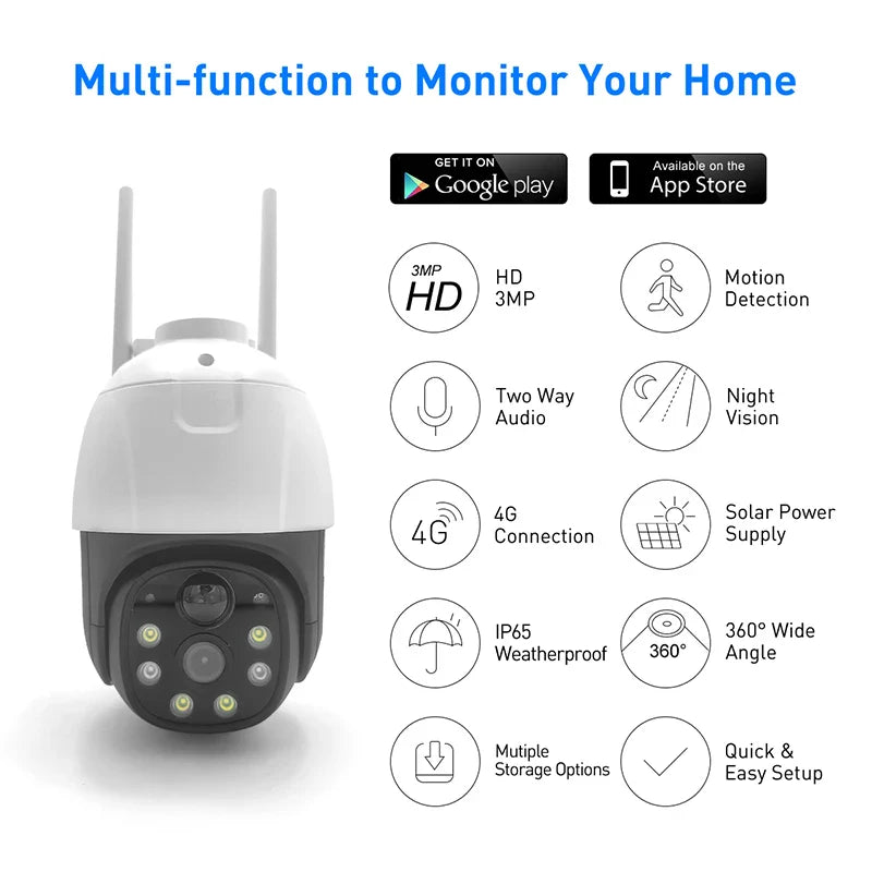 Hd Outdoor Solar Smart Security Camera