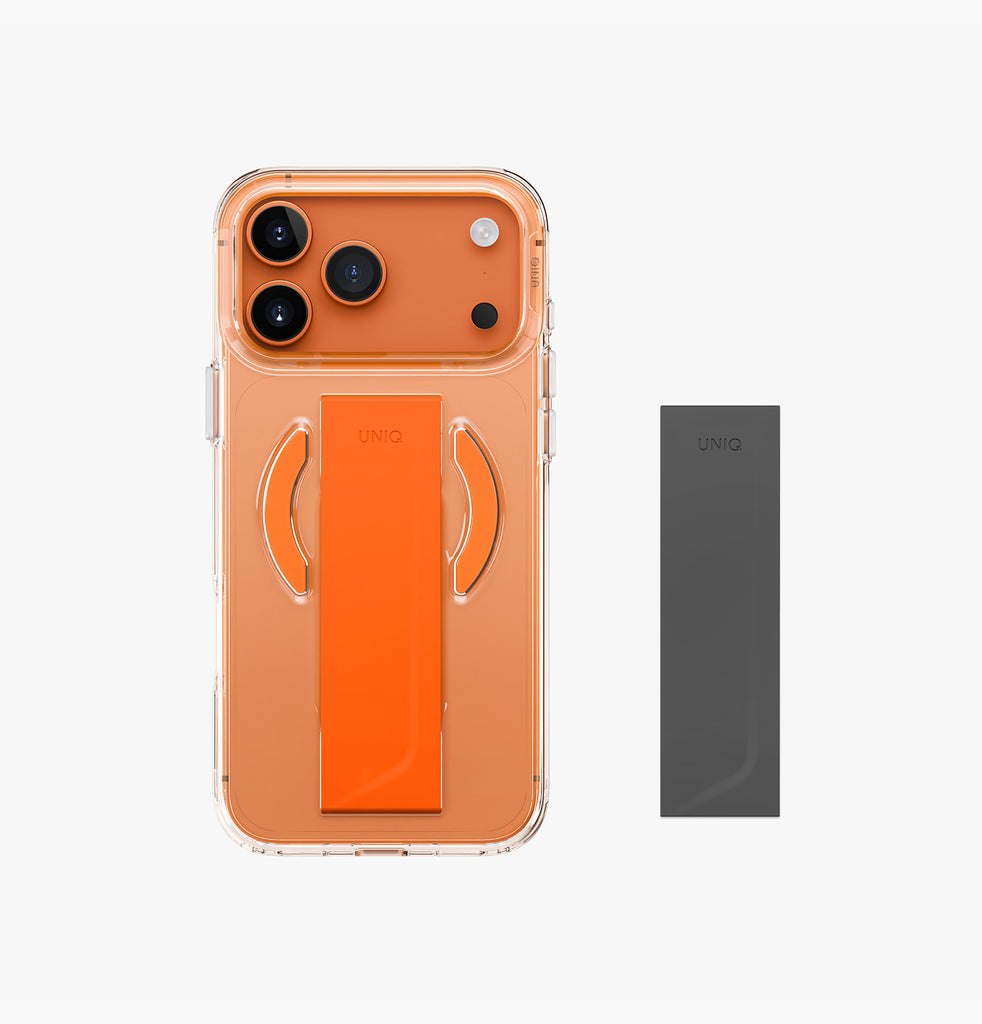 Uniq Hybrid Heldro Air MagSafe Case for iPhone 17 Pro Max | Volt Orange