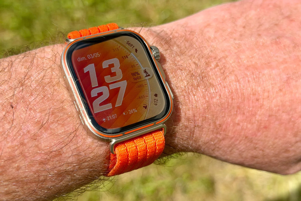 HUAWEI Watch Fit 5 Pro | Gradient Orange Nylon Strap