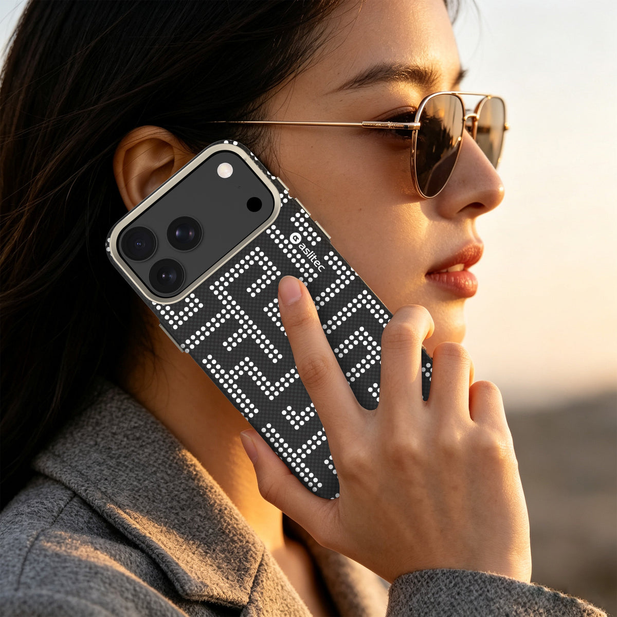 aslitec MAZEMAG MagSafe Case with Maze Pattern & Metal Accents for iPhone 18 Pro & 18 Pro Max
