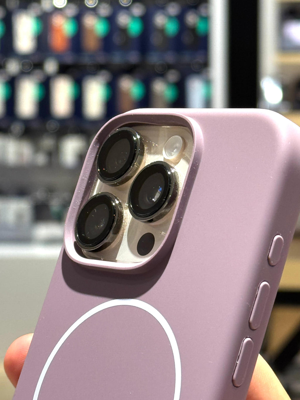 LZEL PrimeMag iPhone 16 Pro Max Liquid Silicone Case With MagSafe |Sunset Purple