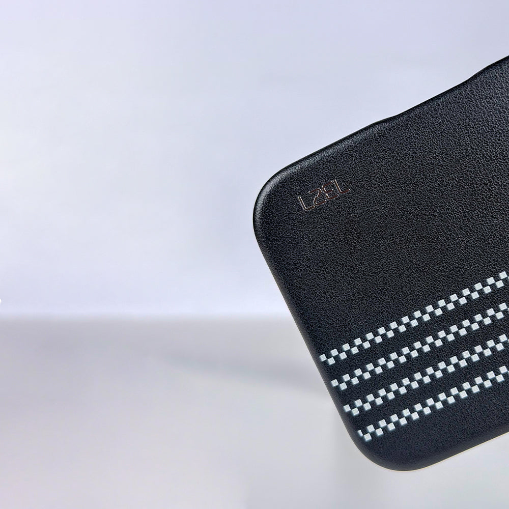 LZEL MAGLINEAR Premium Leather MagSafe Case with Linear Pattern for iPhone 18 Pro & 18 Pro Max