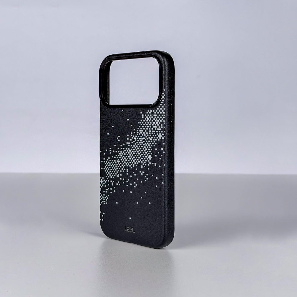LZEL LEATHERWAVE MAG Premium Leather MagSafe Case with Wave Pattern for iPhone 18 Pro & 18 Pro Max