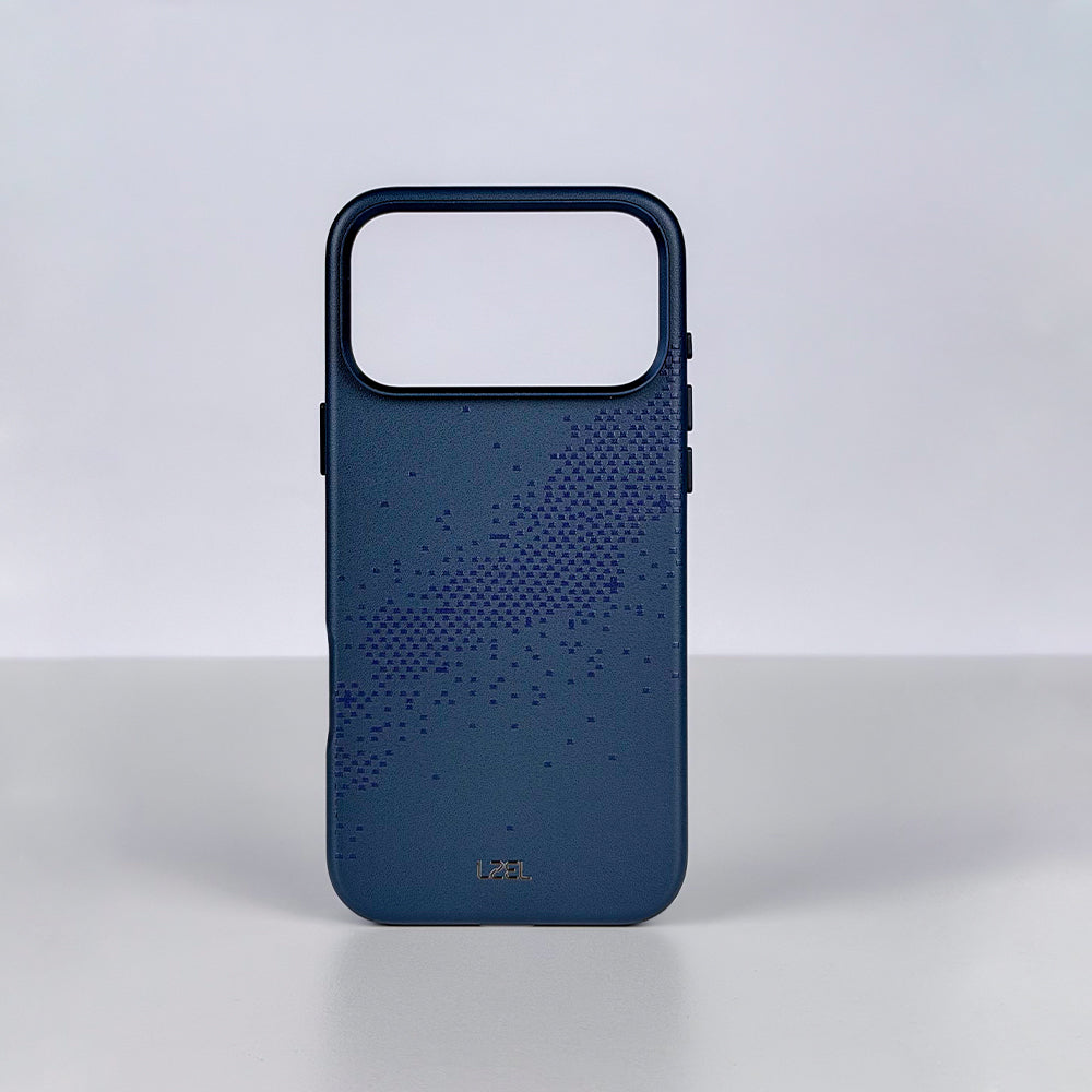 LZEL LEATHERWAVE MAG Premium Leather MagSafe Case with Wave Pattern for iPhone 18 Pro & 18 Pro Max