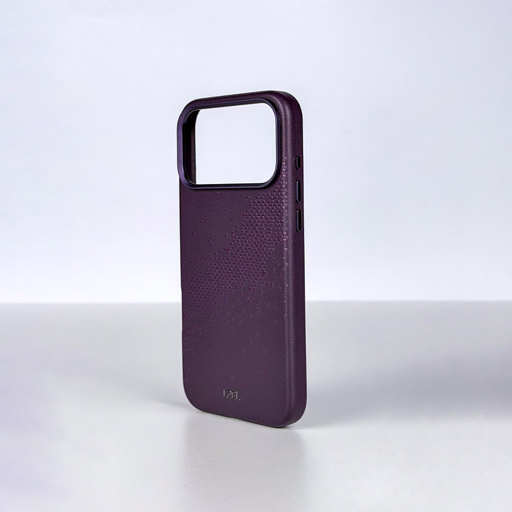 LZEL LEATHERWAVE MAG Premium Leather MagSafe Case with Wave Pattern for iPhone 18 Pro & 18 Pro Max