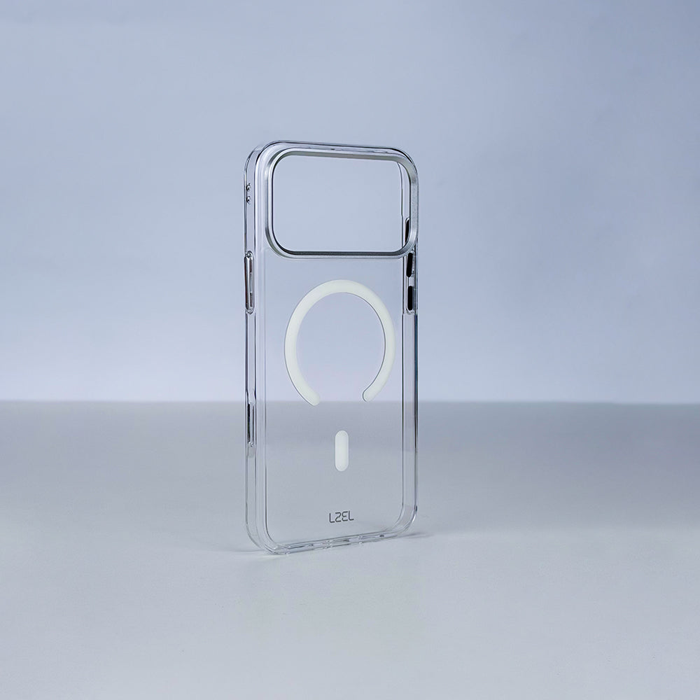 LZEL CLEARSHIELD MAG Crystal Clear MagSafe Case for iPhone 18 Pro & 18 Pro Max | White