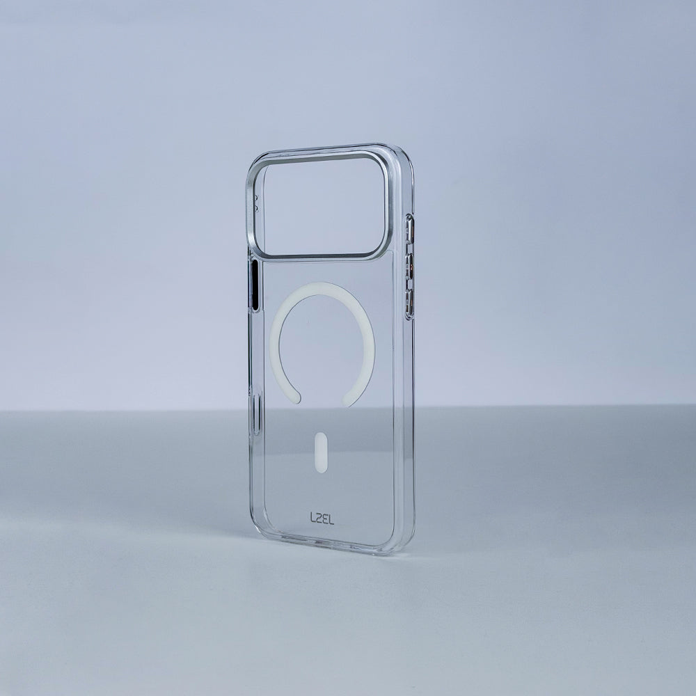 LZEL CLEARSHIELD MAG Crystal Clear MagSafe Case for iPhone 18 Pro & 18 Pro Max | White