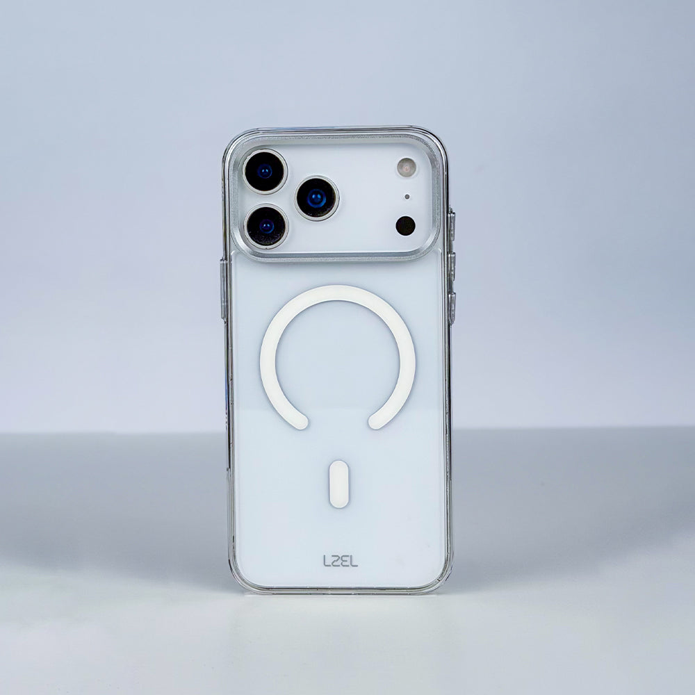 LZEL CLEARSHIELD MAG Crystal Clear MagSafe Case for iPhone 18 Pro & 18 Pro Max | White