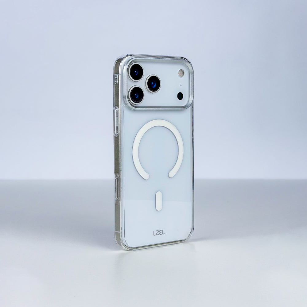 LZEL CLEARSHIELD MAG Crystal Clear MagSafe Case for iPhone 18 Pro & 18 Pro Max | White