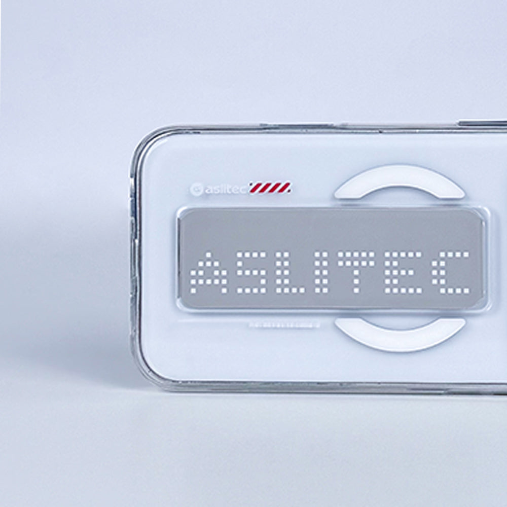 aslitec Magstand Crystal Clear Magsafe With Leather Kickstand Case For iPhone 18 Pro Max